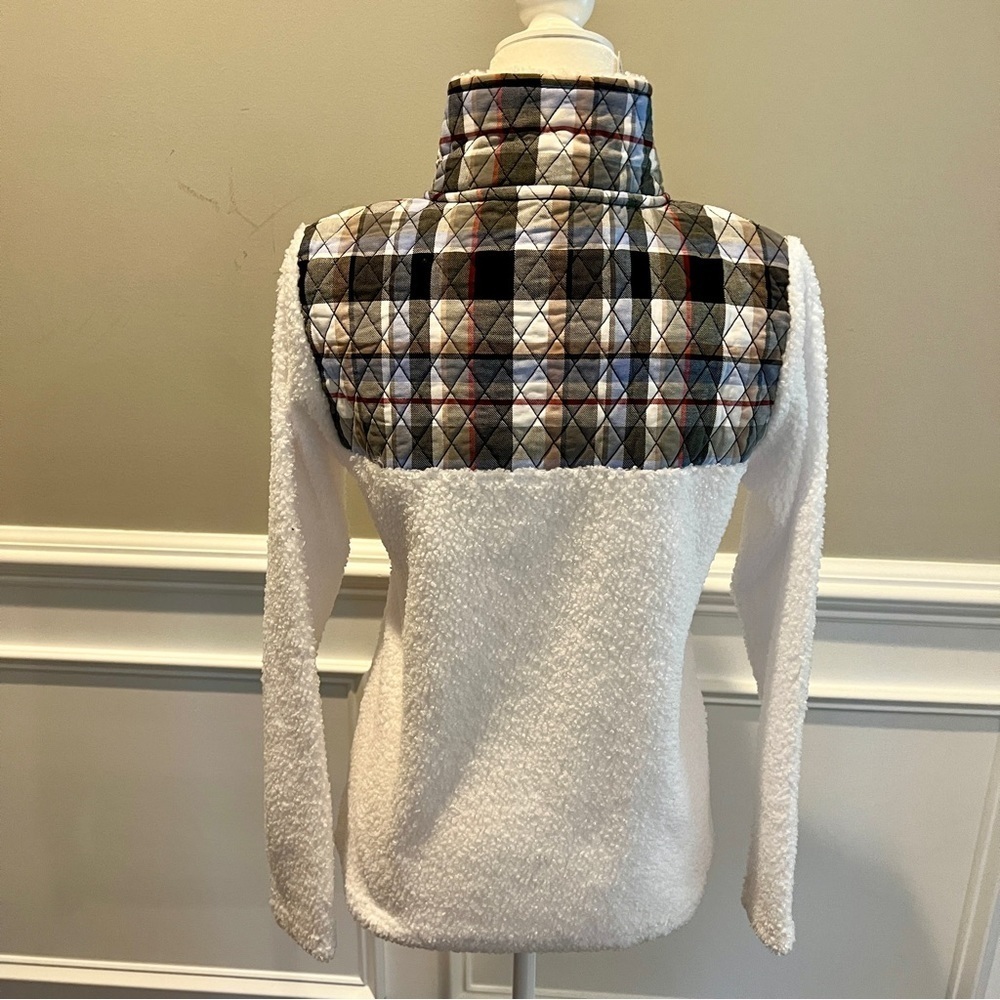 NEW Vera Bradley Teddy Fleece Plaid Jacket size XS - Picture 3 of 7